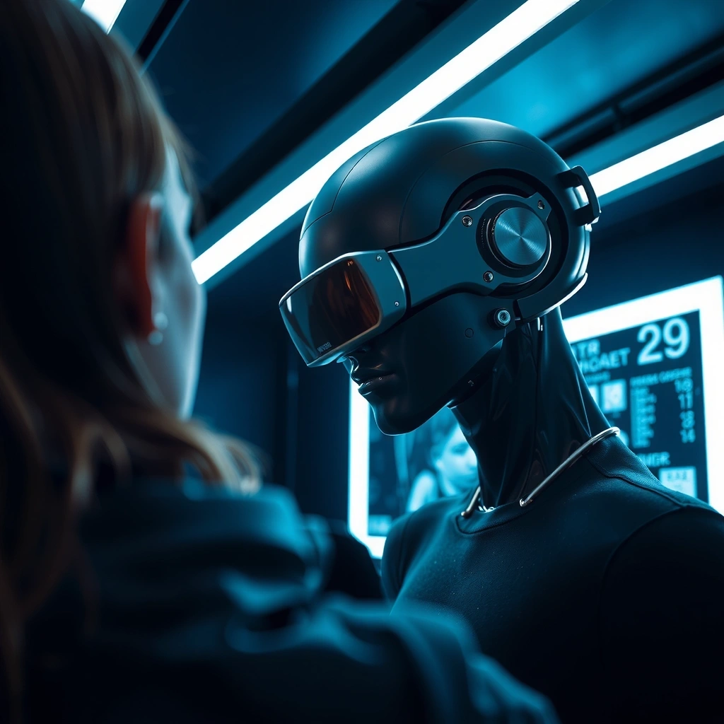 Futuristic interface visualization